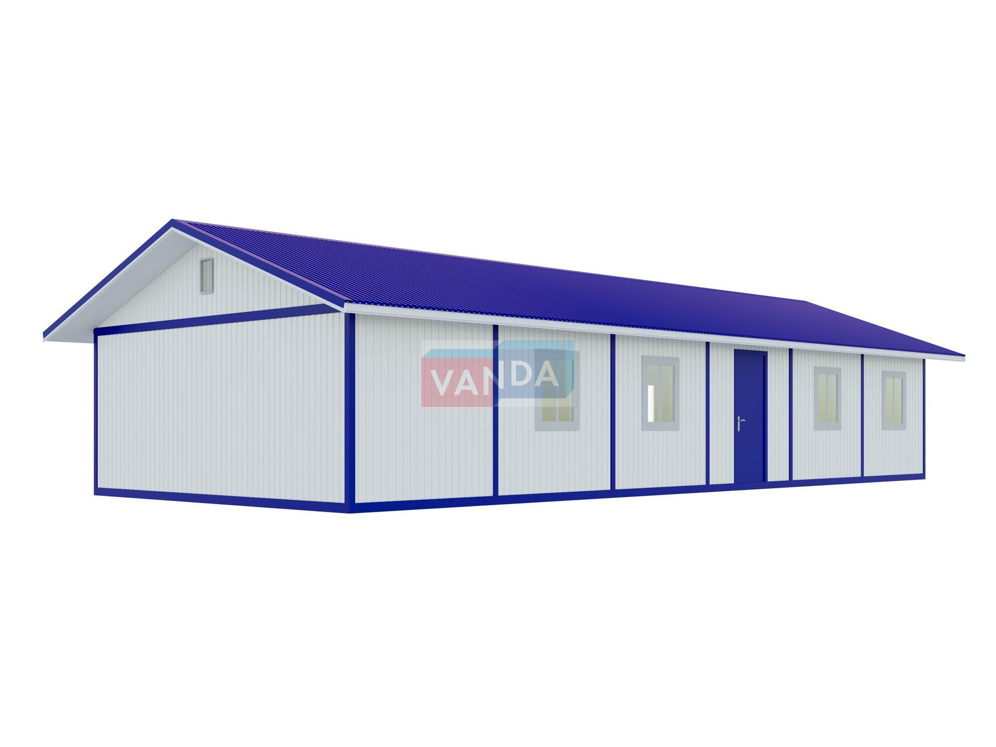 Проект модульный штаб строительства 6.0x14,4 Панели ПВХ